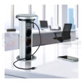 Gniazdo meblowe automatycznie wysuwane LIFT BOX 3x230V + 1xUSB-A + 1xUSB-C + ładowanie indukcyjne aluminium perfekt market olsztyn