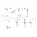 Gniazdo meblowe automatycznie wysuwane LIFT BOX 3x230V + 1xUSB-A + 1xUSB-C + ładowanie indukcyjne aluminium perfekt market olsztyn
