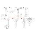 Gniazdo meblowe automatycznie wysuwane LIFT BOX 3x230V + 1xUSB-A + 1xUSB-C + ładowanie indukcyjne aluminium perfekt market olsztyn