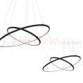 Lampa wisząca Orion black LED 53W okręgi circle  Milagro 508 perfekt market olsztyn