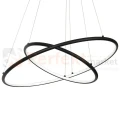 Lampa wisząca Orion black LED 53W okręgi circle  Milagro 508 perfekt market olsztyn