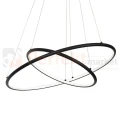 Lampa wisząca Orion black LED 53W okręgi circle  Milagro 508 perfekt market olsztyn