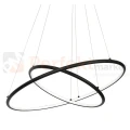 Lampa wisząca Orion black LED 53W okręgi circle  Milagro 508 perfekt market olsztyn