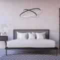 Lampa wisząca Orion black LED 53W okręgi circle  Milagro 508 perfekt market olsztyn