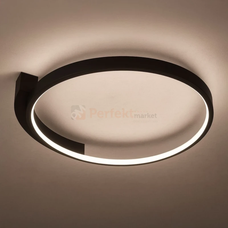 Lampa sufitowa plafon nowoczesny LED LUNA 18W 4000K czarny - 8