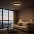 Lampa sufitowa plafon nowoczesny LED LUNA 18W 4000K czarny - 2