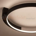 Lampa sufitowa plafon nowoczesny LED LUNA 18W 4000K czarny - 5