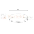 Plafon sufitowy LED RANT 80 CCT złoty ściemnialny AZ6332 Azzardo