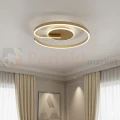 Lampa sufitowa LED spiralna złota LORENZO 22W 4000K