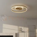 Lampa sufitowa LED spiralna złota LORENZO 22W 4000K - 4
