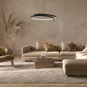 Lampa wisząca LED spiralna czarna LORENZO 35W 4000K ML1583 Milagro