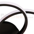 Lampa sufitowa LED czarna dwa ringi TITANO 12W 4000K Milagro ML1852 - 7