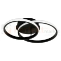 Lampa sufitowa LED czarna dwa ringi TITANO 12W 4000K Milagro ML1852 - 9