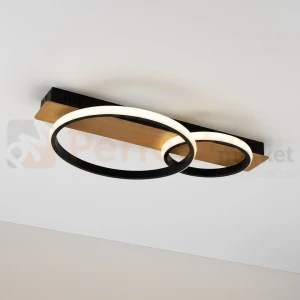 Lampa sufitowa LED ring drewno ROWENA 14W 4000K Milagro ML1851