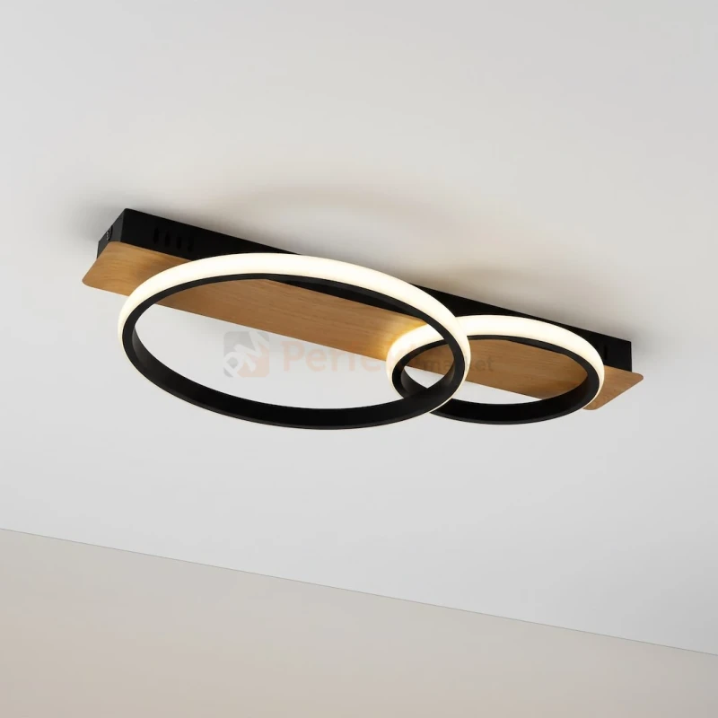 Lampa sufitowa LED ring drewno ROWENA 14W 4000K Milagro ML1851 - 9