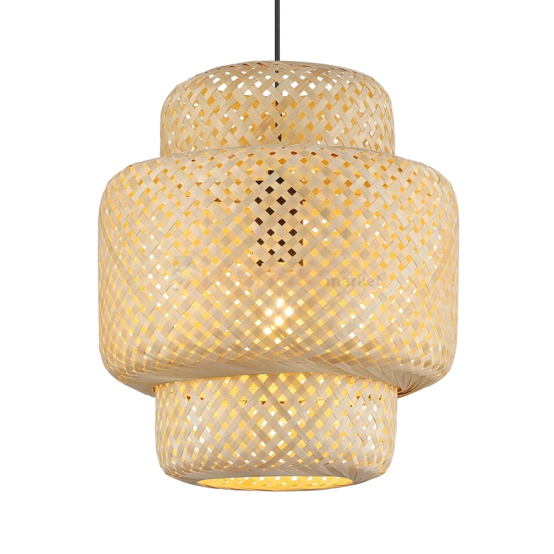 Lampa wisząca boho bambus HESTIA 30cm 1xE27 Milagro ML1808 - 6