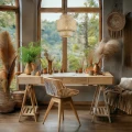 Lampa wisząca boho bambus HESTIA 30cm 1xE27 Milagro ML1808 - 4
