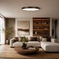 Plafon sufitowy LED RANT 80 CCT brązowy ściemnialny AZ6304 Azzardo aranżacja.webp
