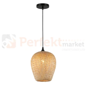 Lampa wisząca boho bambus ALMA 1xE27 Milagro ML1807
