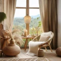 Lampa wisząca boho bambus ALMA 1xE27 Milagro ML1807 - 4