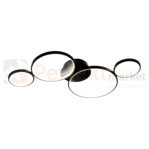 Lampa sufitowa LED ringi koła czarna UNIVERSE 30W 4000K Milagro ML1047