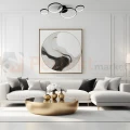 Lampa sufitowa LED ringi koła czarna UNIVERSE 30W 4000K Milagro ML1047 - 3