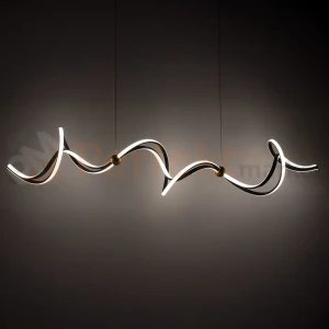 Lampa wisząca LED spiralna czarno złota nowoczesna COLIA 55W 4000K Milagro ML1182