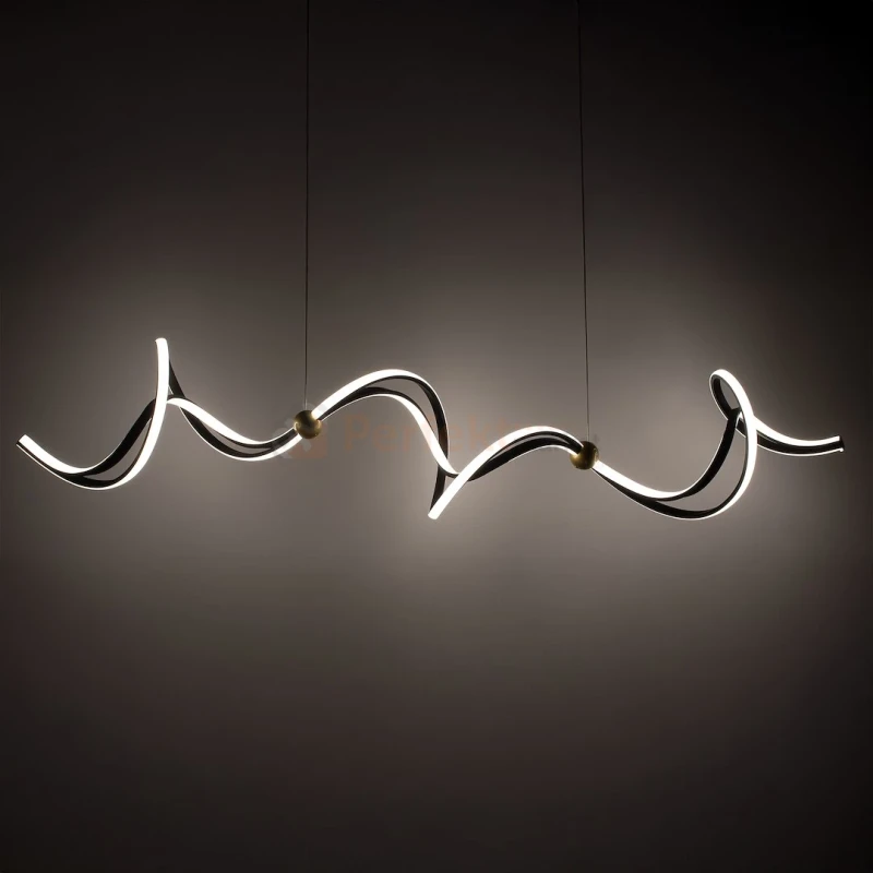 Lampa wisząca LED spiralna czarno złota nowoczesna COLIA 55W 4000K Milagro ML1182 - 12