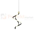 Lampa wisząca LED spiralna nowoczesna czarno złota COLIA 19W 4000K Milagro ML1181