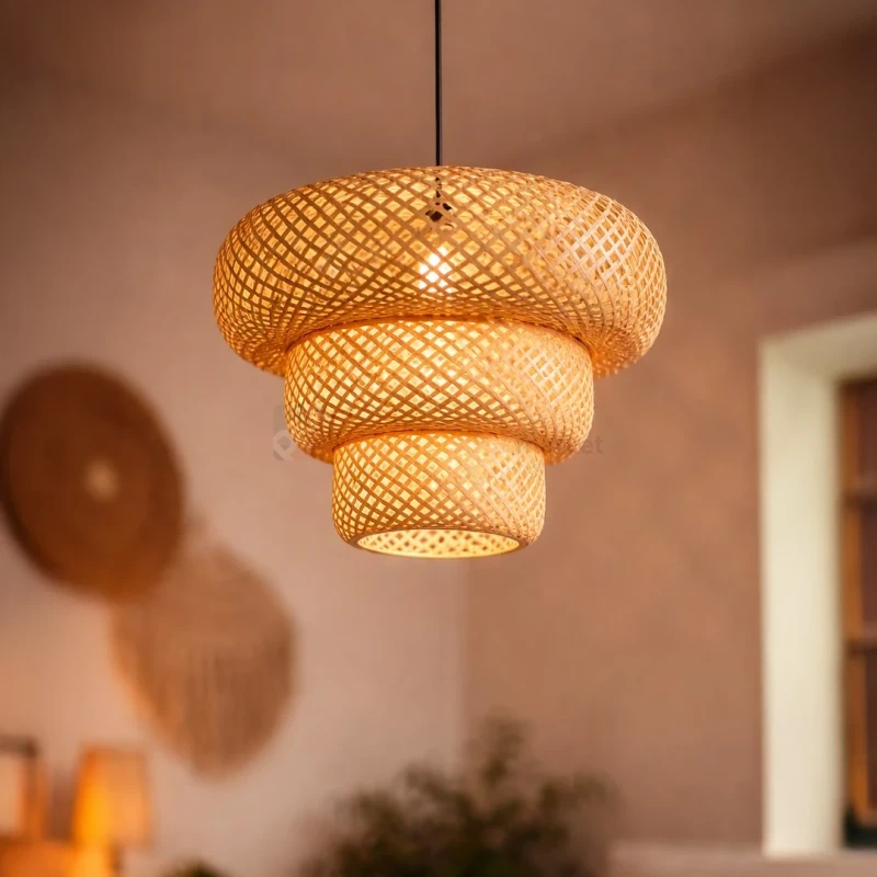 Lampa wisząca boho naturalna Tulum 1xE27 Milagro ML2586 - 9
