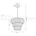 Lampa wisząca boho naturalna Tulum 1xE27 Milagro ML2586 - 8