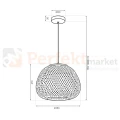 Lampa wisząca boho bambus Petra 1xE27 ML2585 Milagro - 8
