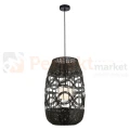 Lampa wisząca boho rattanowa ARONA czarna 1xE14 40cm Milagro ML0355 - 2
