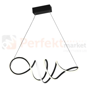 Lampa wisząca LED spiralna nowoczesna czarna LOCA BLACK 56W 4000K ML5756