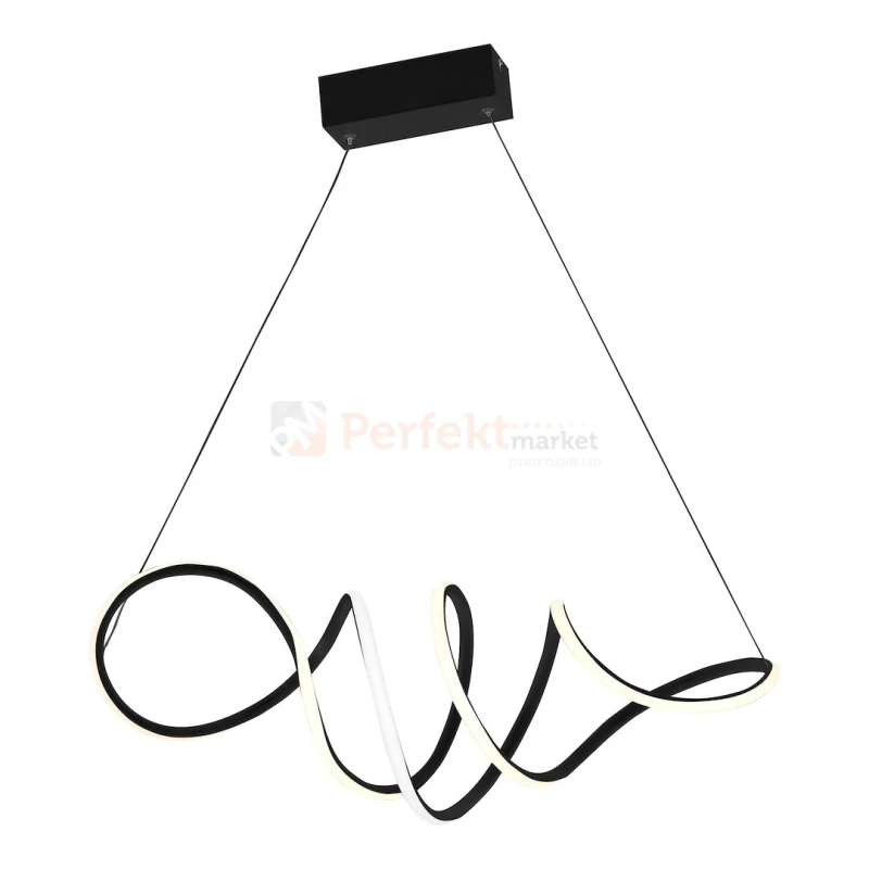 Lampa wisząca LED spiralna nowoczesna czarna LOCA BLACK 56W 4000K ML5756 - 2