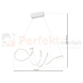 Lampa wisząca LED spiralna nowoczesna biała LOCA WHITE 56W 4000K ML5491 - 8