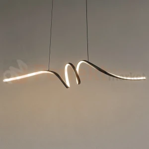 Lampa wisząca LED spiralna wstążka czarna LOOP 28W 4000K Milagro ML1577
