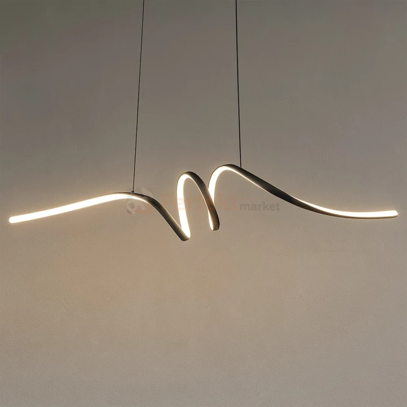 Lampa wisząca LED spiralna wstążka czarna LOOP 28W 4000K Milagro ML1577 - 9