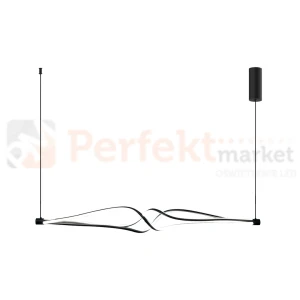 Lampa wisząca LED spiralna czarna TWISTER 56W 4000K Milagro ML1189