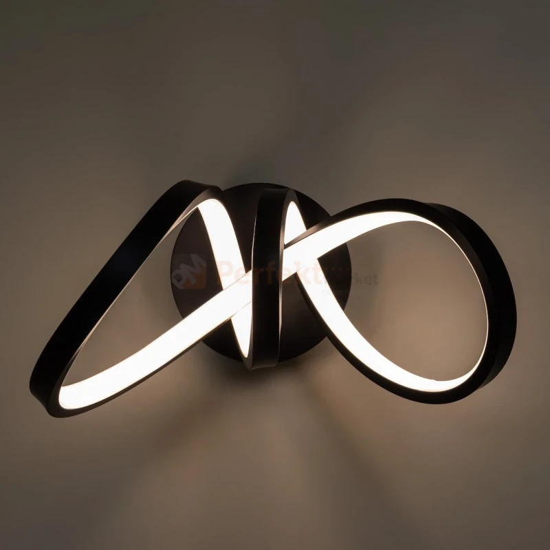 Kinkiet spiralny nowoczesny LED czarny Tesoro 15W 4000K Milagro ML1052 - 10