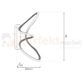 Kinkiet spiralny nowoczesny LED czarny Tesoro 15W 4000K Milagro ML1052 - 9