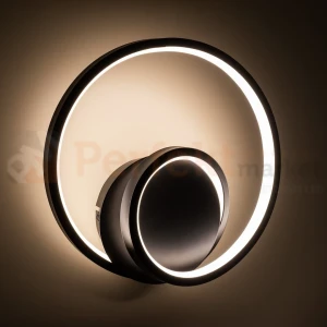 Kinkiet LED okrągły spiralny czarny Lucero 13W 4000K Milagro ML1049