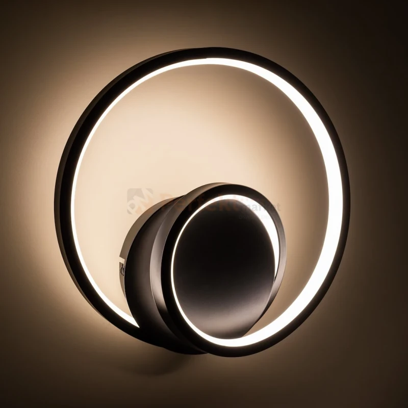 Kinkiet LED okrągły spiralny czarny Lucero 13W 4000K Milagro ML1049 - 9
