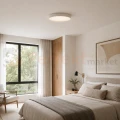 lampa sufitowa plafon LED ściemnialny CCT RANT 40 Azzardo biały aranżacja.webp