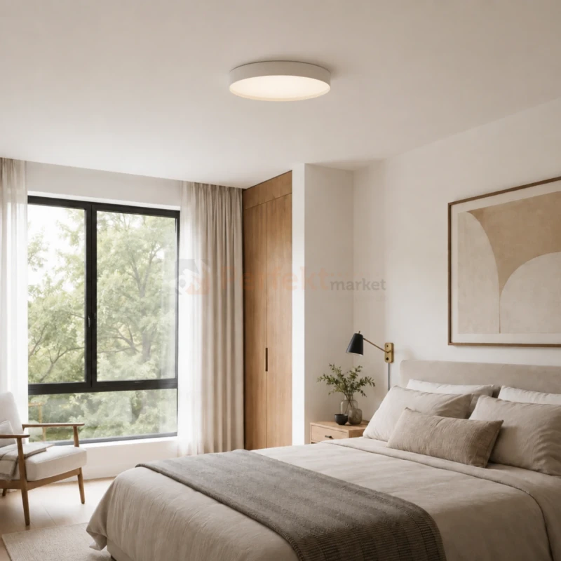 lampa sufitowa plafon LED ściemnialny CCT RANT 40 Azzardo wymiary.webp