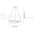Lampa wisząca LED spiralna LUCERO BLACK 48W 4000K ML7948 - 12