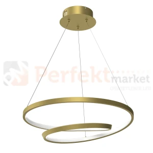 Lampa wisząca spiralna LED złota LUCERO GOLD 48W LED ML7950