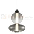 Lampa wisząca DAPHNE SMOKED szklane kule dymione nowoczesna 12W 3000K Milagro