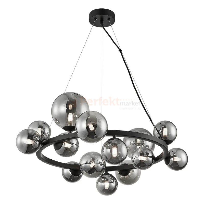 Lampa wisząca MILA 14xG9 dymione kule Milagro ML0334 - 6
