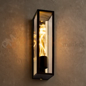Norlys lampa zewnętrzna kinkiet FREJA E27 IP44 czarna